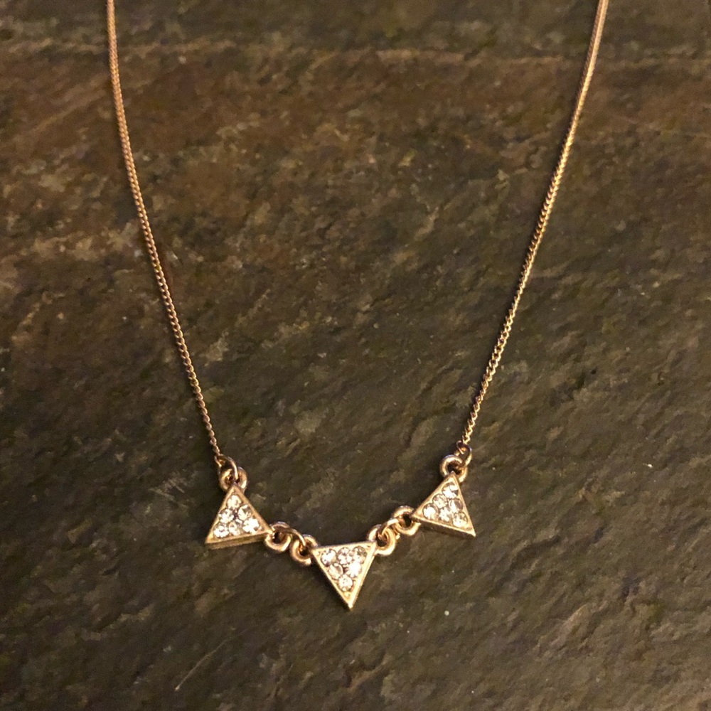 Triangle charm necklace